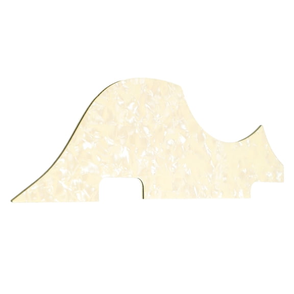 BIMZUC Bass Pickguard Small PVC Protection Board Musical Instrument Parts Accessories Light Yellow, 9.8 inches / 25 cm