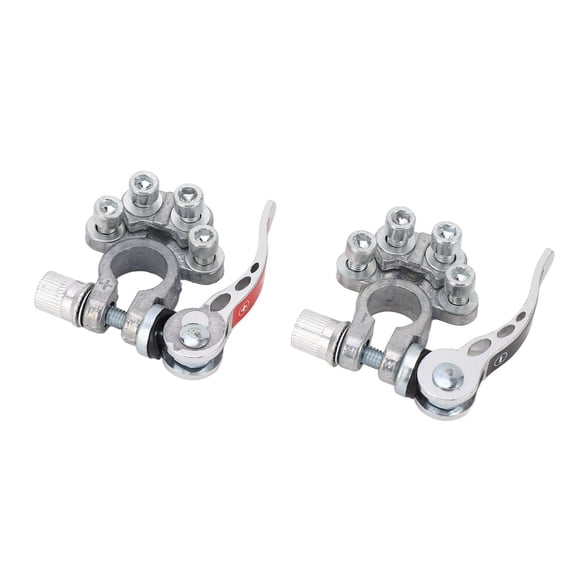 BIMZUC Battery Terminal Connector Quick Release Disconnect 4 Way Positive Negative Posts for Car Cable
