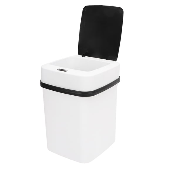 BIMZUC Bedroom Bathroom Automatic Touchless Infrared Motion Sensor Trash Can, Extra Wide Lid Opening Garbage Can, 26 inches / 66 cm