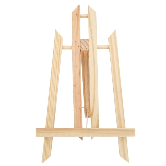 BIMZUC Beech Wood Easel 11.4 inches / 29cm Foldable Tablet Table Easel Triangular Painting Drawing Holder [cite: 6]