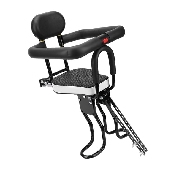 BIMZUC Bike Front Seat, Front Mounted Safety Bike Chair with Comfortable Sponge Cushion and Guardrail for Mountain Bikes, Leisure Bikes, Electric Bikes (15.0 x 9.8 x 8.7 inches / 38 x 25 x 22 cm)