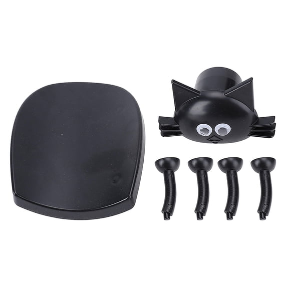 BIMZUC Black Cat ABS Toilet Roll Holder – Creative Cat‑Shaped Bathroom Stand, Durable, Easy Replacement, Decorative & Functional