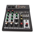 thumbnail image 1 of BIMZUC Bluetooth Audio Mixer 4-Channel Sound Board Console Desk System Interface for Live Streaming Karaoke Recording Studio PC MAC (100-240V, US Plug), 1 of 9