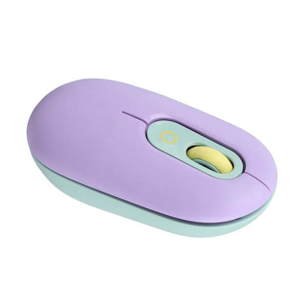 BIMZUC Bluetooth Wireless Mouse 2.4GHz Dual Mode Silent Cordless Computer Mice For Laptops Mac Purple Compact Ergonomic Design 5.51 inches / 14 cm 2.05 oz / 58 g