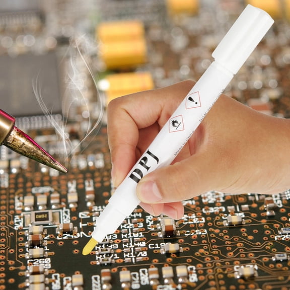 BIMZUC CW8100 5.51 inches / 14 cm Soldering Rosin Flux Pen Low Solids No Clean Solder for Solar Cell Panel and PCB Rework