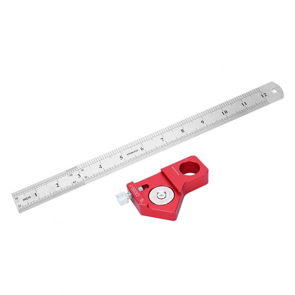 BIMZUC CX300-1 Woodworking Scribing Ruler 300 mm / 11.81 inches Portable Straight Measure Marking Tool[cite: 1]