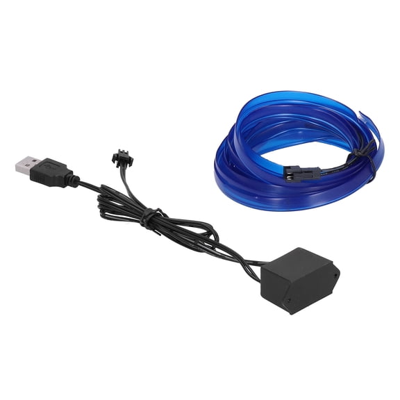 BIMZUC Car Ambient Light 3 Meters / 9.8ft Flexible LED Light Strip Blue USB Powered Car Interior Decorative Lamp Atmosphere Lighting Kit for Automotive Dashboard Console Trim