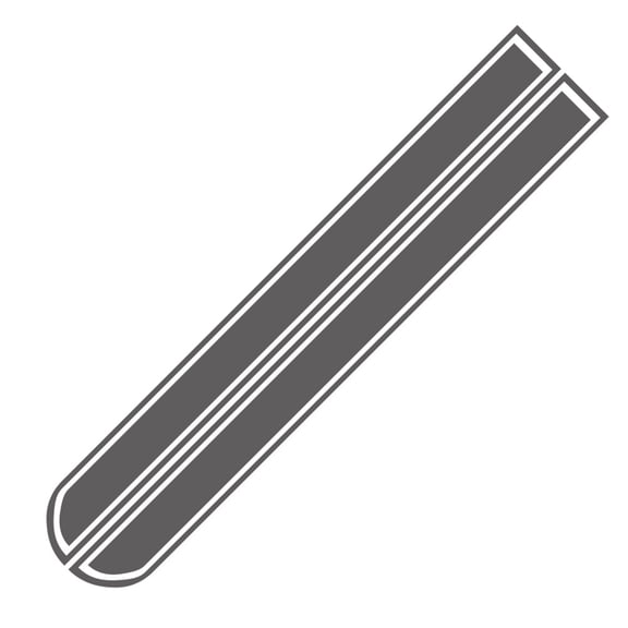 BIMZUC Car Hood Stripe Sticker Auto Racing Stripes Vinyl Decal Decoration, Grey (9.84 inches / 25 cm)