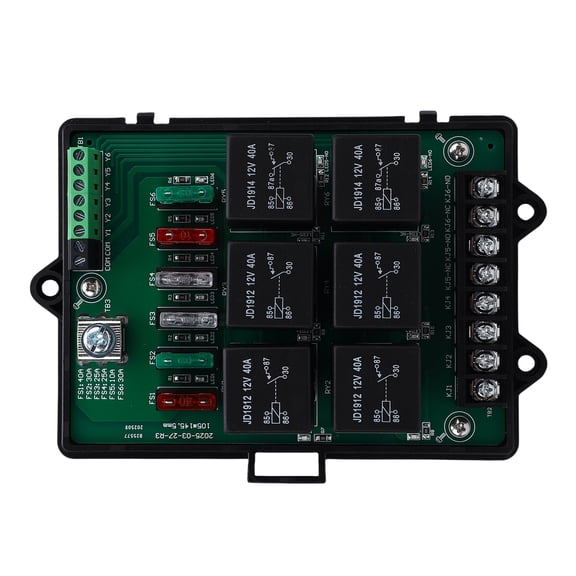 BIMZUC Car Relay Box 6 Way Relays 14 ATC ATO Blade Fuses Water Proof Automotive Relay Panel with LED Indicators 12V Universal Fit