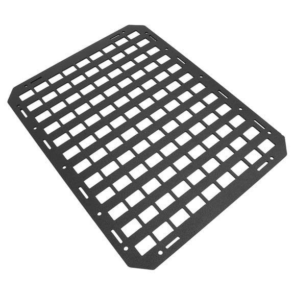 BIMZUC Car Seat Back Panel Multifunctional Rigid Organizer Storage Plate for SUV and Truck Vehicles - Heavy Duty Interior Space Management Accessory, Black, 18.11 inches / 46 cm