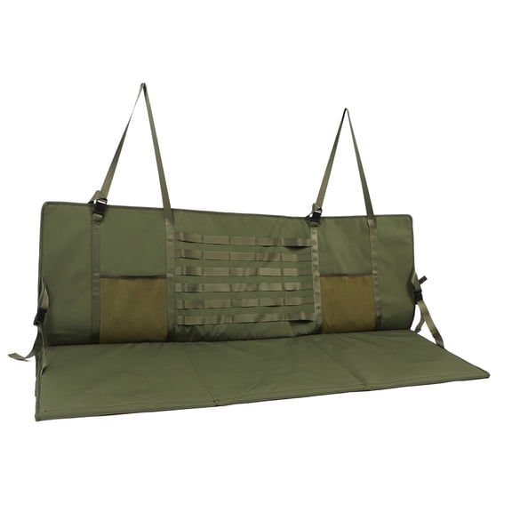 BIMZUC Car Travel Rear Seat Mattress Extension Plate, Non-Inflatable Folding Sleeping Pad Camping Bed Accessories for Backpacking, Hiking & Outdoor Trips, OD Green (17.72 inches / 45 cm)