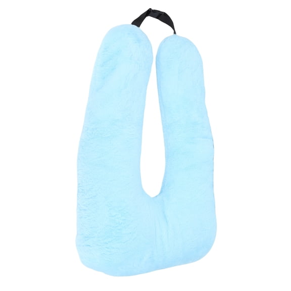 BIMZUC Car U Shaped Pillow Long Distance Travel Sleep Cushion Multifunctional Neck Support Blue, 15.75 inches / 40 cm