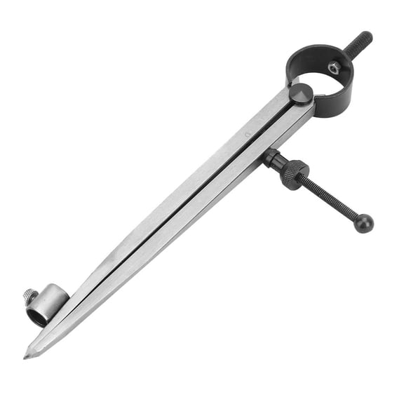 BIMZUC Carbon Steel Wing Divider Line Location Scriber Drawing Compasses Craft Rotating Tool Drafting Compass for Metal Leather Work (5.9 inches / 150mm)