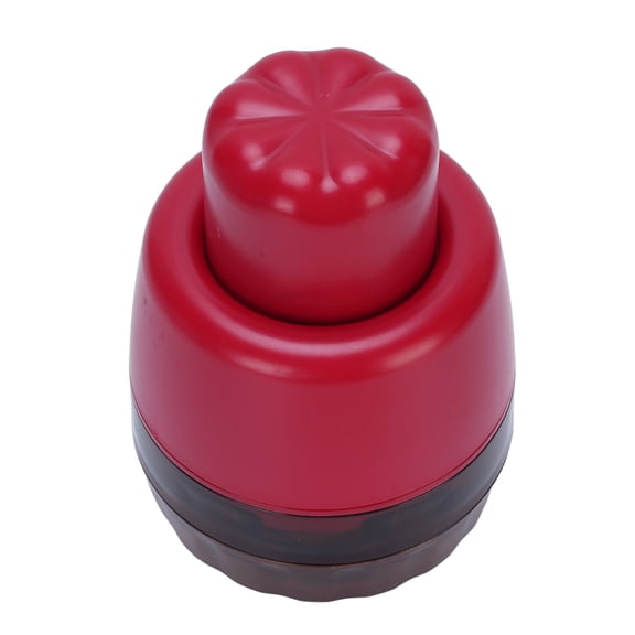 BIMZUC Cherry Core Pit Remover 7 Holes High Efficiency Multifunctional Press Up Pitter Machine Kitchen Gadget Tool for Fruit Dates Olives Ergonomic Handle 2 Pieces Set Red 5.9 inches / 15 cm