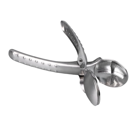 BIMZUC Chestnut Opener 304 Stainless Steel Portable Sharp Nutcracker Cutter Tool for Home Travel Office Heavy Duty Spring Loaded Clip Silver 7.48 inches / 19 cm