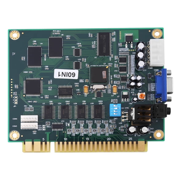 BIMZUC Classic 60 in 1 Multicade PCB Board CGA/VGA Output for Arcade Game Machine Part (5.71 inches / 14.5 cm)