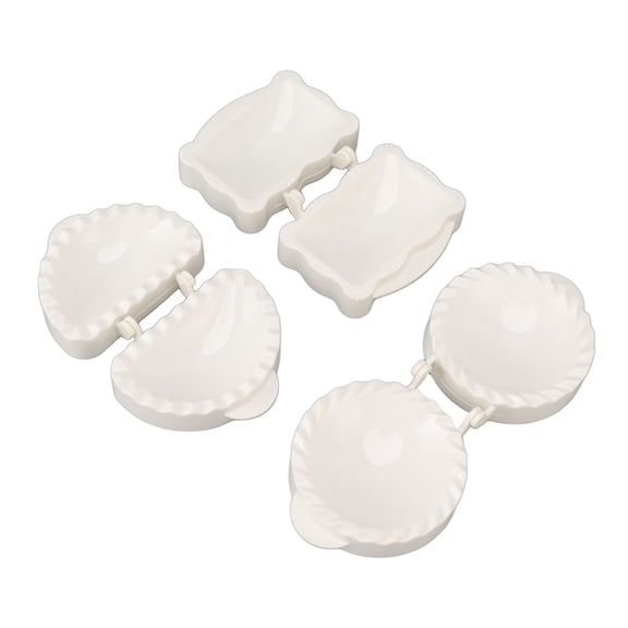 BIMZUC Classic Mini Hand Pie Molds Set, 3-Piece Pocket Pie Maker and Dough Presser for Christmas & Halloween Party Baking, Features Round, Semicircle, and Rectangle Shapes (13.0 inches / 33.0 cm)