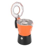 BIMZUC Classic Moka Pot Stovetop Espresso Coffee Maker, 6-Cup 300ml / 10.14 oz Premium Aluminum Alloy Construction with Dual Valve System, Heat Resistant Handle for Office and Home Use