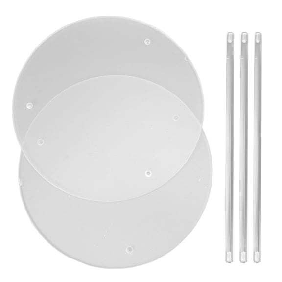 BIMZUC Clear Acrylic Corner Plant Stand Modern Round Top Holder for Indoor Pots, Ideal for Living Room, Balcony, Office, and Garden Dcor