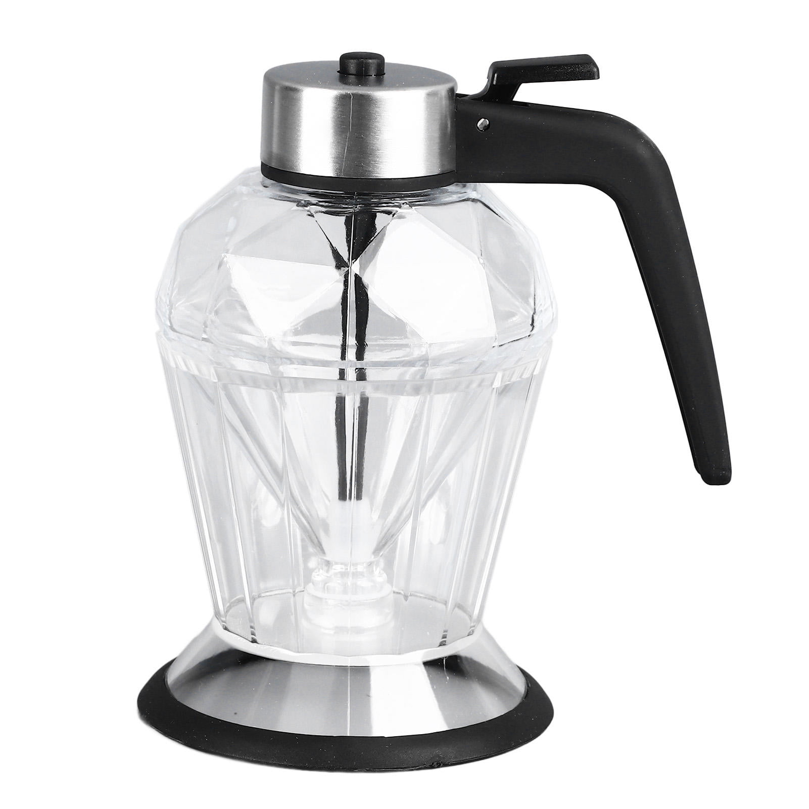 BIMZUC Clear Diamond‑Shaped Honey & Syrup Dispenser with Stand – Leak‑Free, Airtight, Multipurpose Honey Jar
