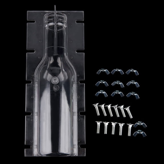 BIMZUC Clear Plastic Bottle-Shaped Candle Mold Heat Resistant DIY Candle Making Tool for Weddings & Home Decor (9.84 inches / 25.4 cm)
