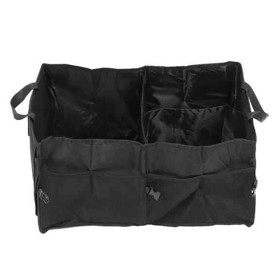 BIMZUC Collapsible Storage Bag Large Capacity Multi Compartment Foldable Tote Box Home Organization Organizer (14.96 in / 38 cm x 11.02 in / 28 cm x 1.18 in / 3 cm)