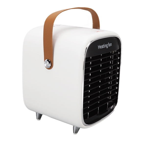 BIMZUC Compact Electric Fan Heater 900W High Efficiency Space Heater with EU Plug 220V for Desktop Office Home, White 9.05 x 6.3 x 5.9 inches / 23 x 16 x 15 cm