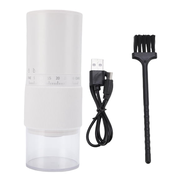 BIMZUC Compact Portable Electric Coffee Grinder – Quiet, Rechargeable, Adjustable Grind Settings, Stainless Steel Blades, Easy‑Clean Design