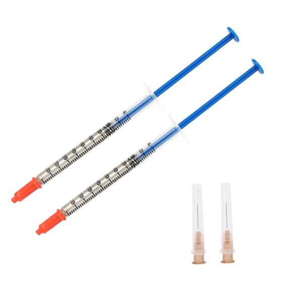 BIMZUC Conductive Silver Paint Adhesive Wire Glue Electrically Heat Curing DIY Repair Tool, 0.02 fl oz / 0.7 ml, 2 Pack