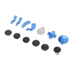BIMZUC Controller Accessory Parts 13 in 1 Gaming Replacement Kit Electroplating Blue Stainless Steel Thumbstick Mod Paddle Sets for Xbox One Elite Series 2 Controller (11x11x4 cm / 4.3x4.3x1.6 in)