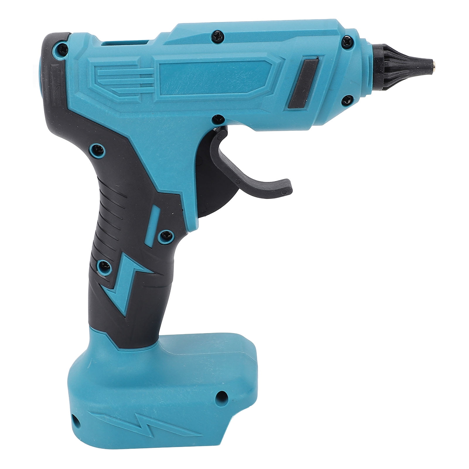 BIMZUC Cordless Hot Melt Glue Gun, Multifunctional Rechargeable Fast Heating Heavy Duty Adhesive Tool for Arts Crafts Industry Repairs, 12 Pieces, 9.45 inches / 24.00 cm