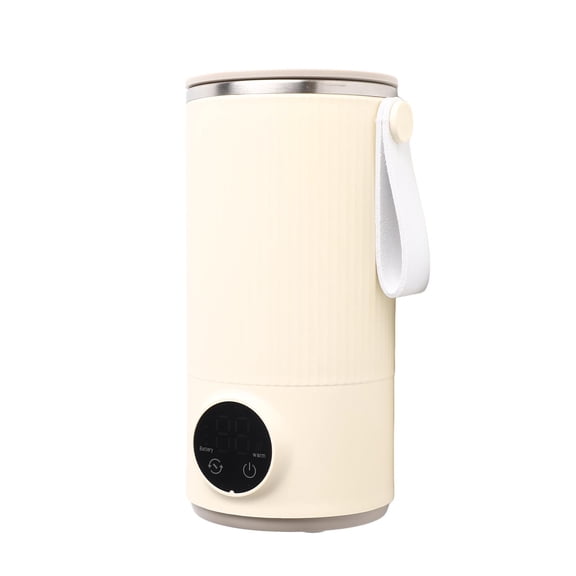 BIMZUC Cordless Portable Electric Kettle 400ML / 13.5 fl oz Travel Small Water Boiler with Built-in 6000mAh Battery for Boiling Tea Coffee Milk Smart Fast Heating Warmer US Plug