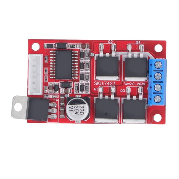 BIMZUC DC Motor Drive Module 450W High Power Brushless H Bridge Motor Controller Board 12V 24V 36V PWM Input Forward Reverse Brake Control for Industrial Equipment Replacement (5.91 x 3.94 in)