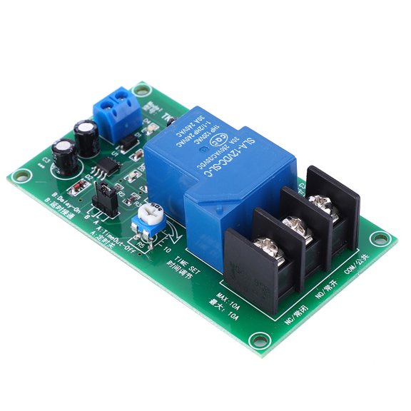 BIMZUC Delay Relay Module High Accuracy Timer Switch TK RD09-45S Electrical System Relay 12V 30A AC 250V DC 30V Dual Mode Adjustable 0.1-5s Time Range Control Board