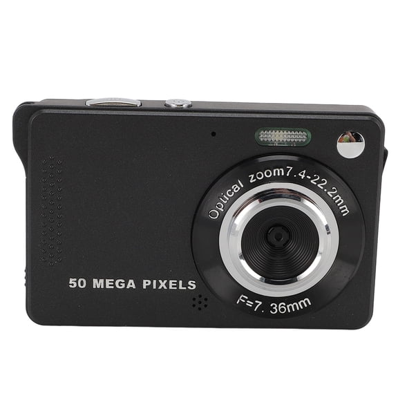 BIMZUC Digital Camera for Teens 50MP 1080P HD 2.8 inch / 7.1 cm TFT Screen 16X Digital Zoom Autofocus Pocket Compact Camera with LED Flash for Travel Photography Black