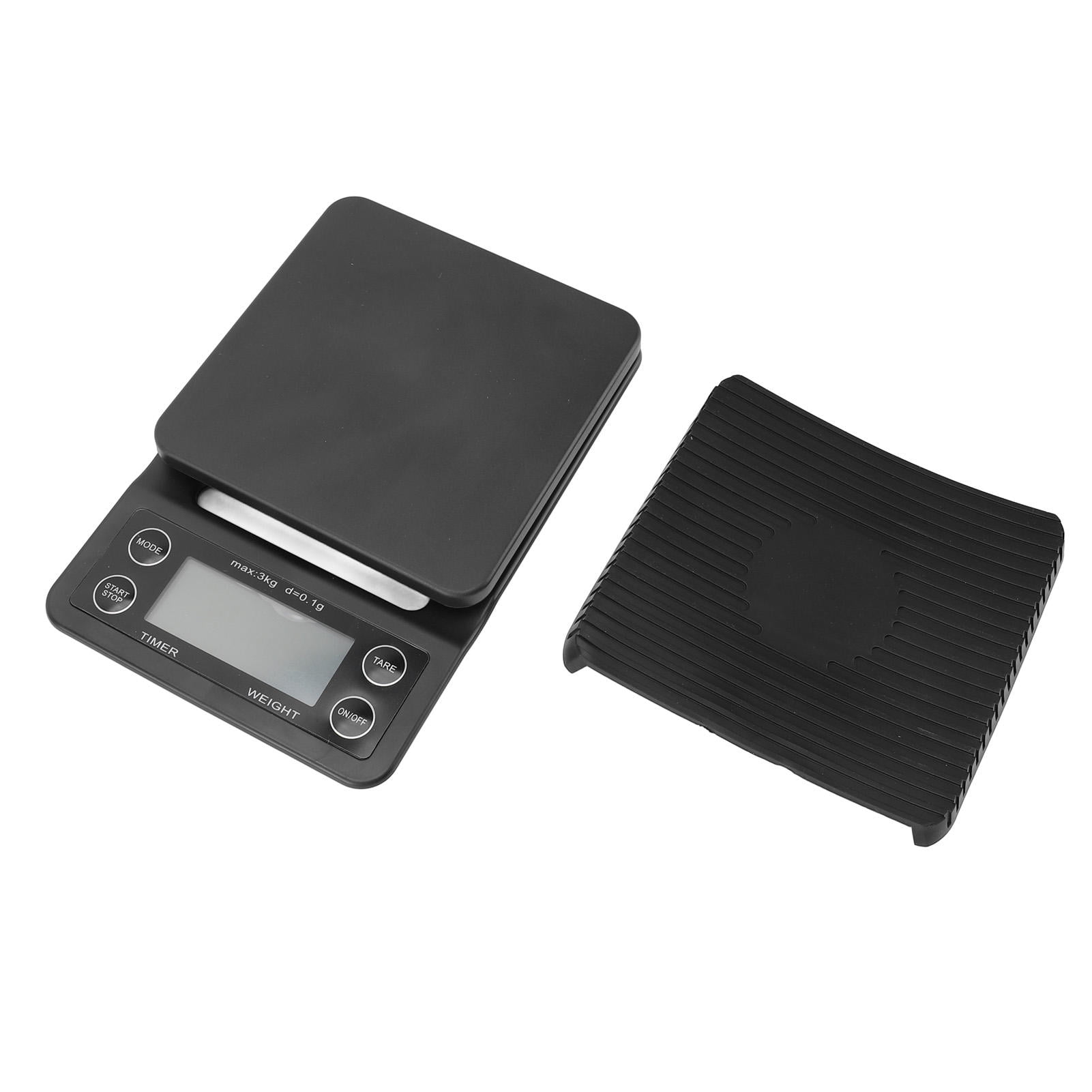 BIMZUC Digital Coffee Scale with Timer, Waterproof Silicone Mat, High‑Accuracy Kitchen Food Scale, Tare Function, Portable & Versatile