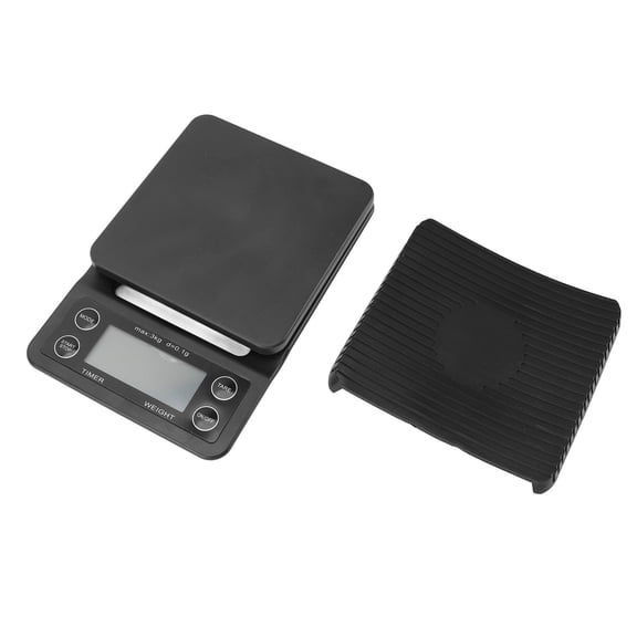 BIMZUC Digital Coffee Scale with Timer, Waterproof Silicone Mat, HighAccuracy Kitchen Food Scale, Tare Function, Portable & Versatile