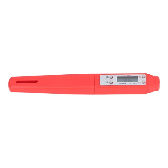 BIMZUC Digital Food Thermometer - Pen Style High Accuracy Electronic Pocket Meat Thermometer for Kitchen Cooking (Red, 7.5 inches / 19 cm)