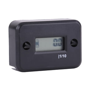 BIMZUC Digital Hour Meter Gauge Timer for Gasoline Engine Racing Motorcycle ATV Mower Black Waterproof IP68 LCD Display 7.08 inches / 18 cm Length[cite: 1]
