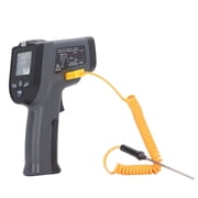 BIMZUC Digital Thermometer Backlit LCD Display Power Indicator K Type Thermocouple NCV Function Temperature Meter, 9.06 inches / 23.00 cm Length, Precise Temperature Detector Tool