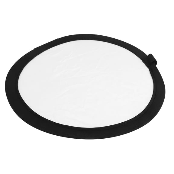 BIMZUC Disc Light Reflector 11.8in / 30cm Round Silver White Collapsible Double Sided Photo Reflector for Photography