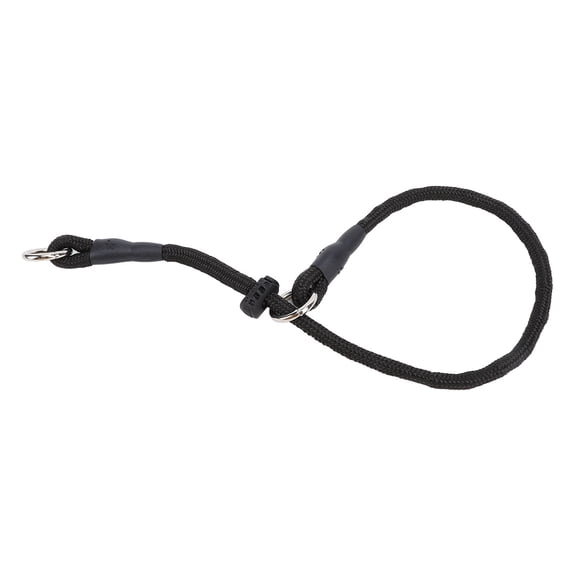BIMZUC Dog Training Leash, Heavy-Duty Nylon Slip Lead Choke Rope for Outdoor Walking and Behavior Control, Adjustable Collarless Harness Accessory, S 18 in / 45 cm
