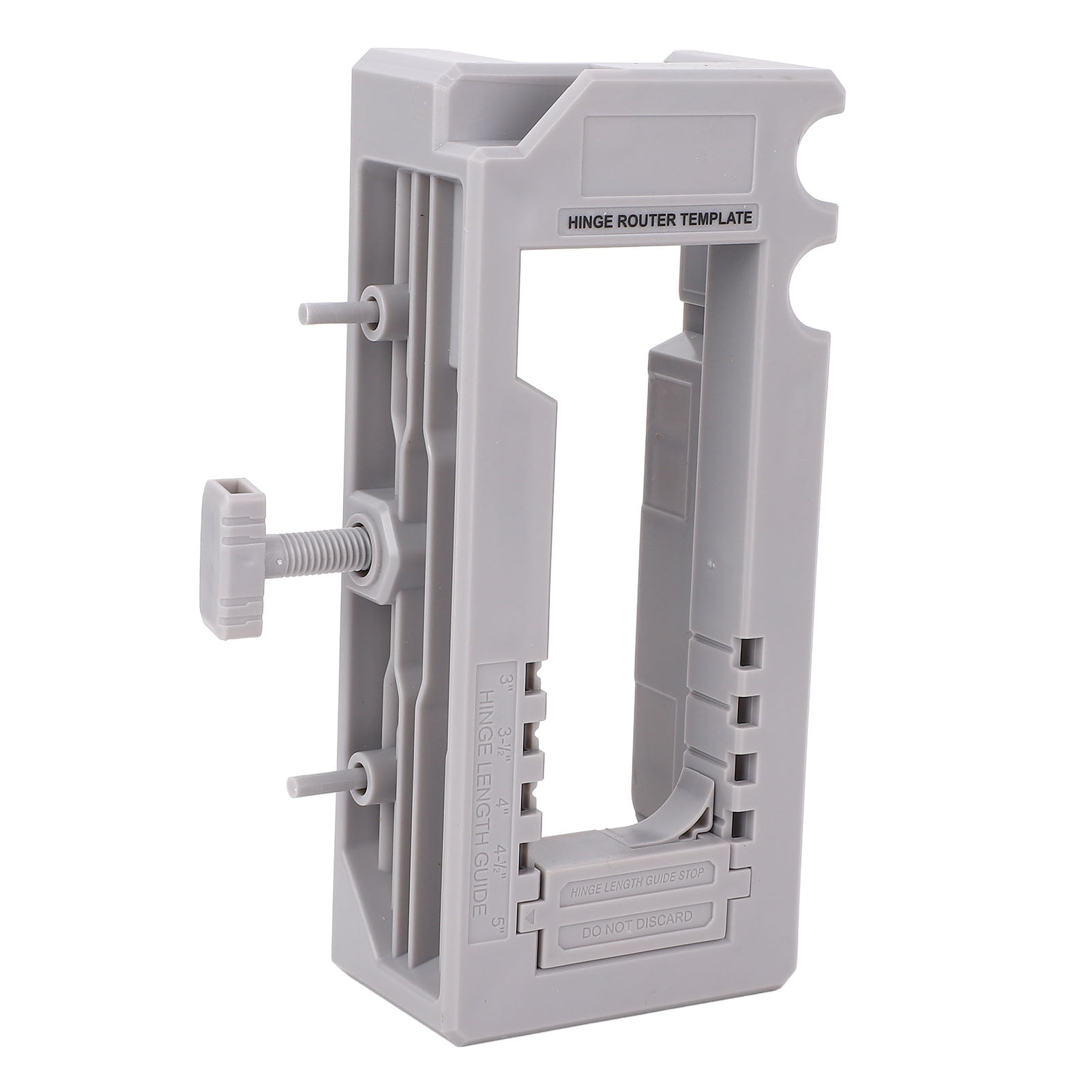 BIMZUC Door Hinge Hole Locator Installation Jig Template for Router 3-5 in Length 1/4 or 5/8 in Thickness (Gray) (7.62-12.7 cm)