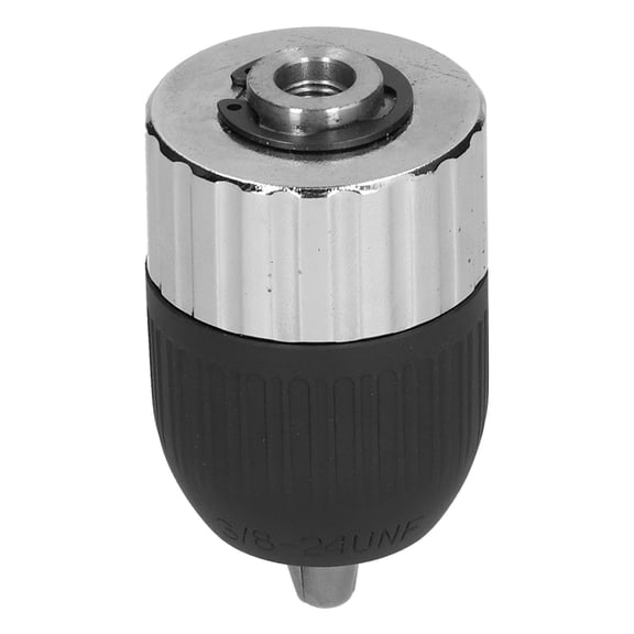 BIMZUC Drill Chuck 2-13mm 1/16-1/2 Inch Hand-Tight Threaded Connector 3/8-24UNF Semi-Metal Small Hole Power Tool Accessory for Impact AC DC Electric Drills Hardware Replacement Part[cite: 1]