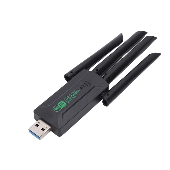 BIMZUC Dual Band WiFi USB Adapter 2.4G 5GHz Gigabit Internal Drive Desktop PC 1300Mbps Wireless Network Dongle with Antenna for High Speed Internet Connection and Reliable Network Expansion