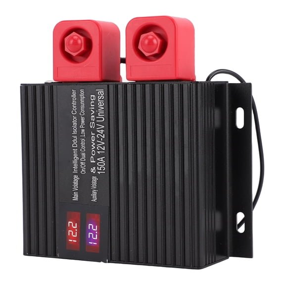 BIMZUC Dual Battery Smart Isolator 12V 24V Universal Voltage Sensitive Relay VSR for Marine RV UTV Car Boat Truck Trailer ATV Camper Moto 150A