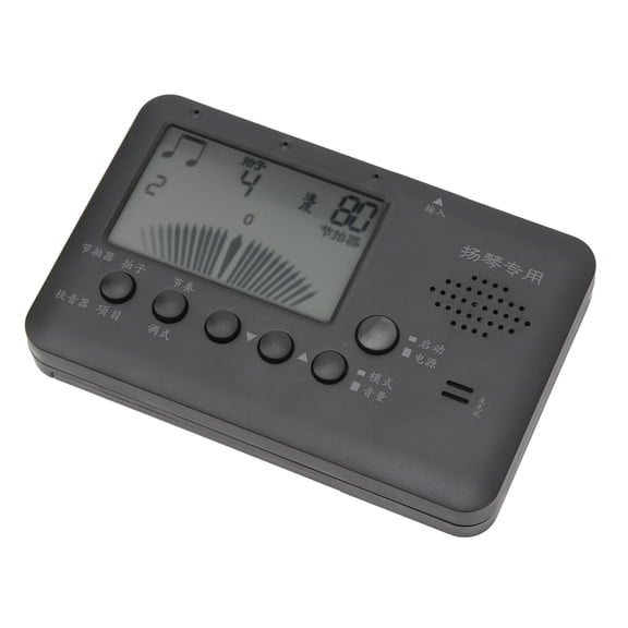 BIMZUC Dulcimer Tuner 3 in 1 Metronome Tone Generator Music Instrument Tool with LCD Display, Black