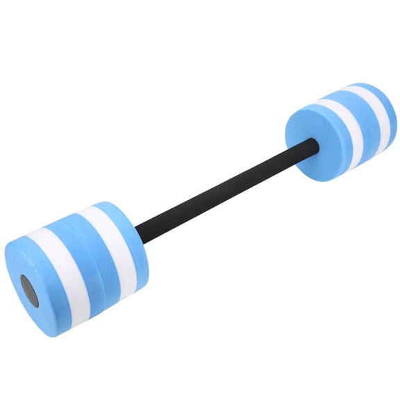 BIMZUC EVA Eco Friendly Water Swimming Long Roundness Dumbbell Floating Toy Fitness Equipment, Blue/White (29.92 inches / 76 cm)