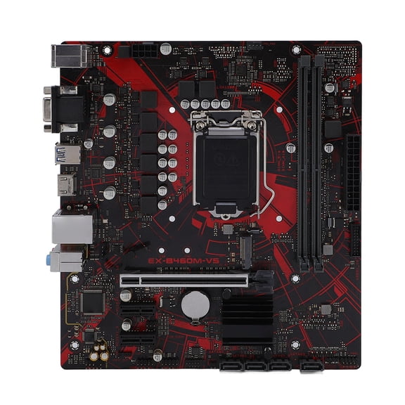 BIMZUC EX B460M V5 Motherboard Micro ATX DDR4 Dual Channel DIMM PCIe 3.0 Desktop Computer Motherboard LGA 1200 10th Gen Core Processors M.2 Slot High Speed B460 Chipset