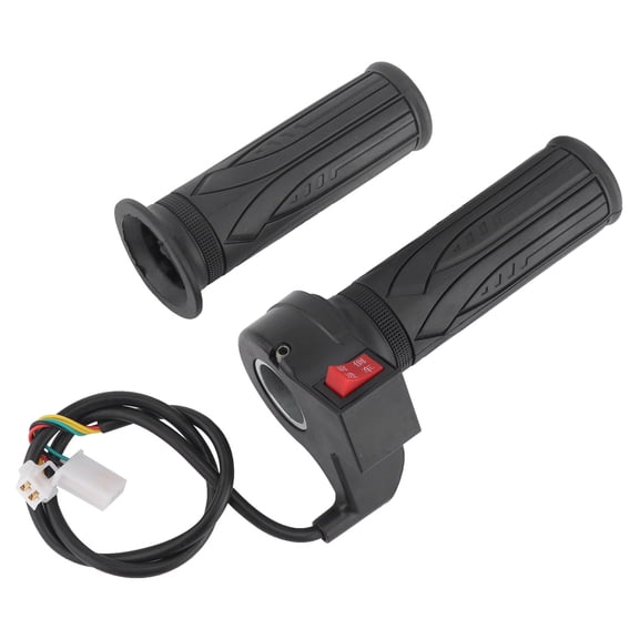 BIMZUC Electric Bicycle Rubber Handles Speed Control Bike Grips with Forward Reverse Function 10 inches / 25.4 cm Length Ergonomic Anti-Slip Design for MTB Road Commuter E-Bikes Accessories Black